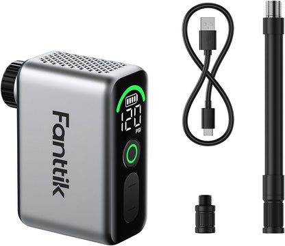 X10 Ace Tiny Electric Bike Pump – 120 PSI, Fast Inflation, Auto Stop & Digital Display