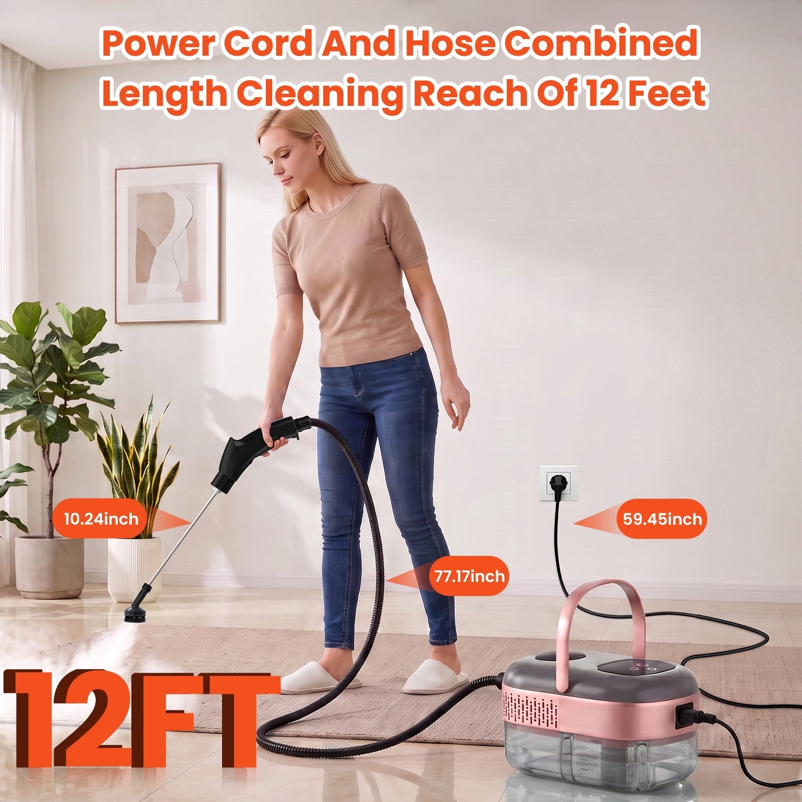 2500W High-Pressure Handheld Steam Cleaner