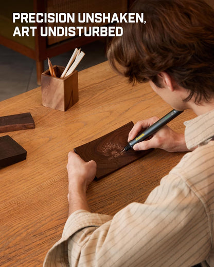 F2 Master Engraving Pen – 5-Speed Rechargeable Engraver with 20 Bits for Wood, Metal, Glass & Plastic