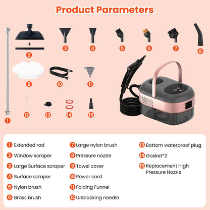 2500W High-Pressure Handheld Steam Cleaner