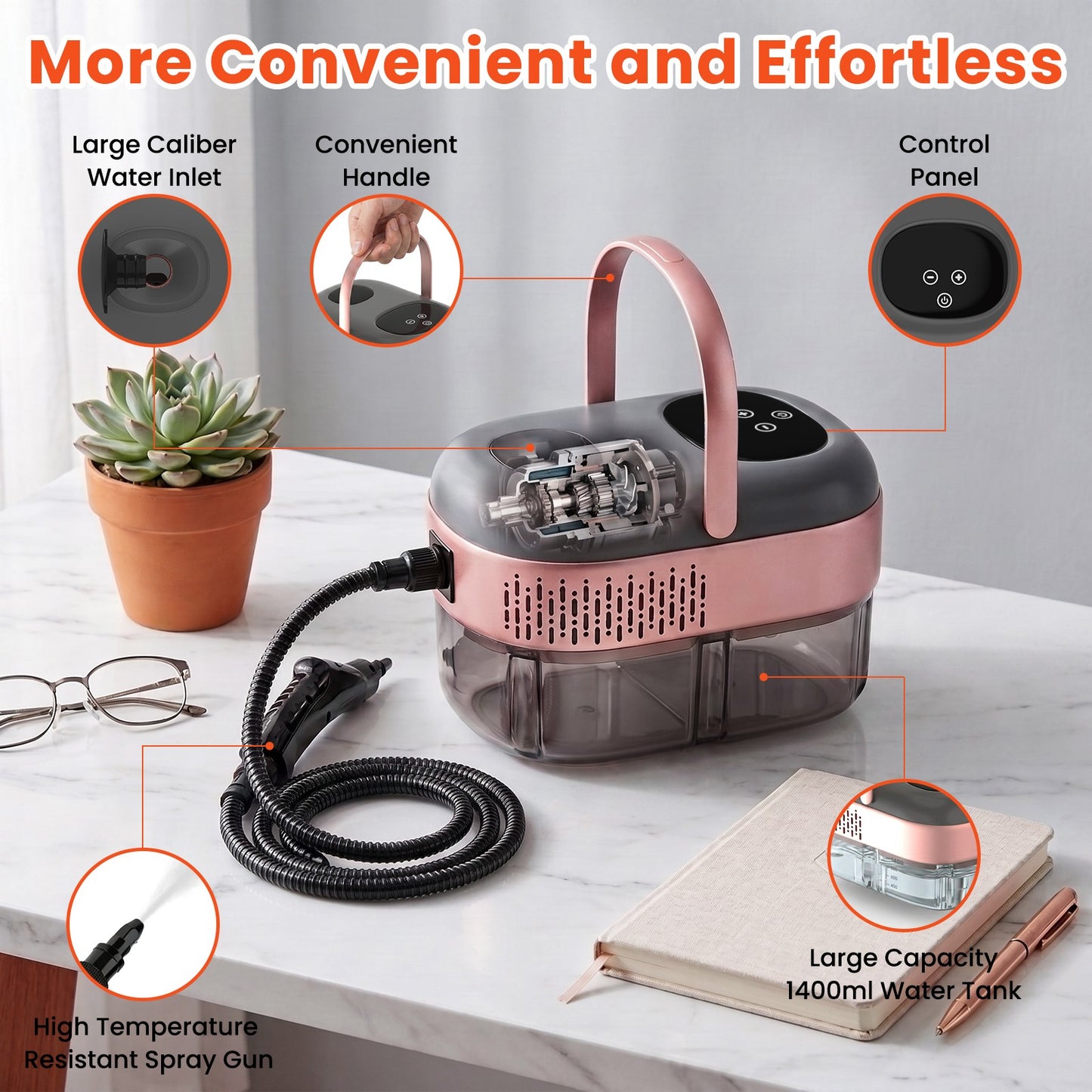 2500W High-Pressure Handheld Steam Cleaner