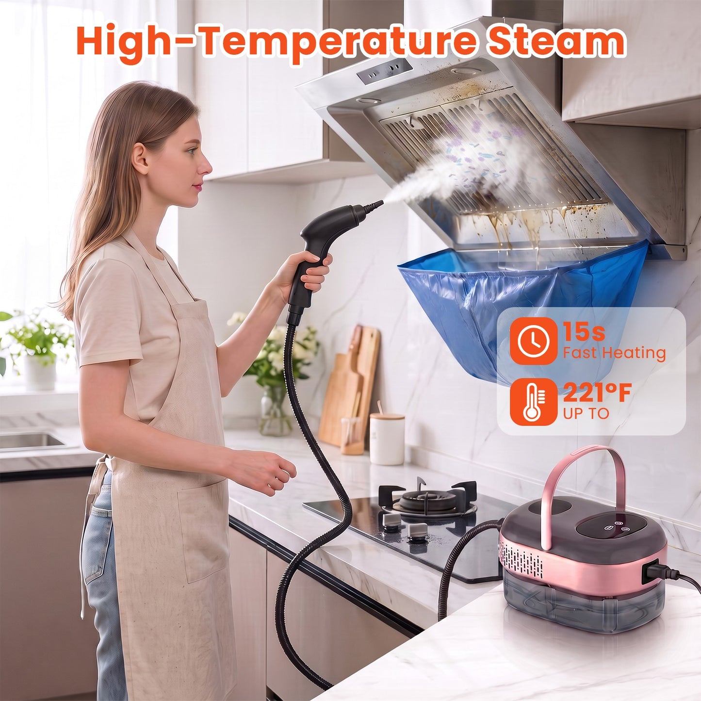 2500W High-Pressure Handheld Steam Cleaner