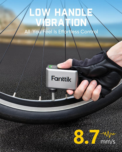 X10 Ace Tiny Electric Bike Pump – 120 PSI, Fast Inflation, Auto Stop & Digital Display